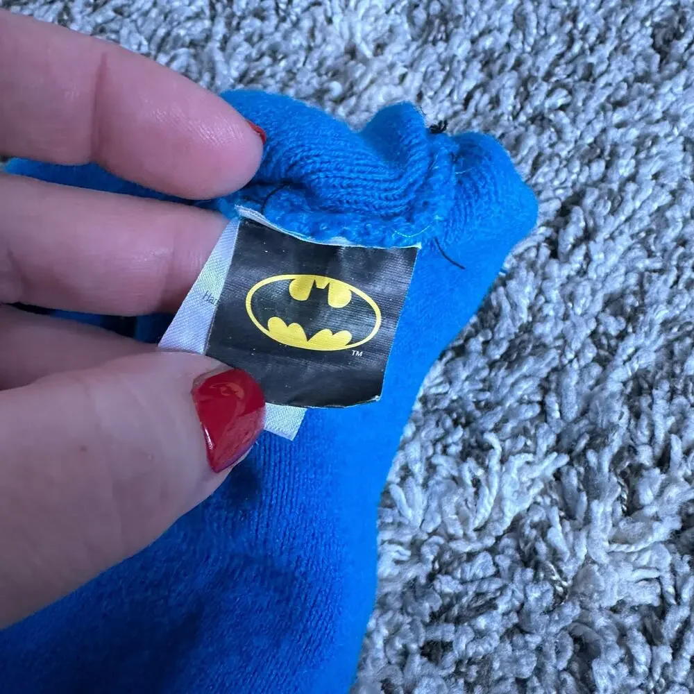 DC Comics Batman Full Face Ski Mask Beanie Balaclava Winter Knit Hat Blue Kids
